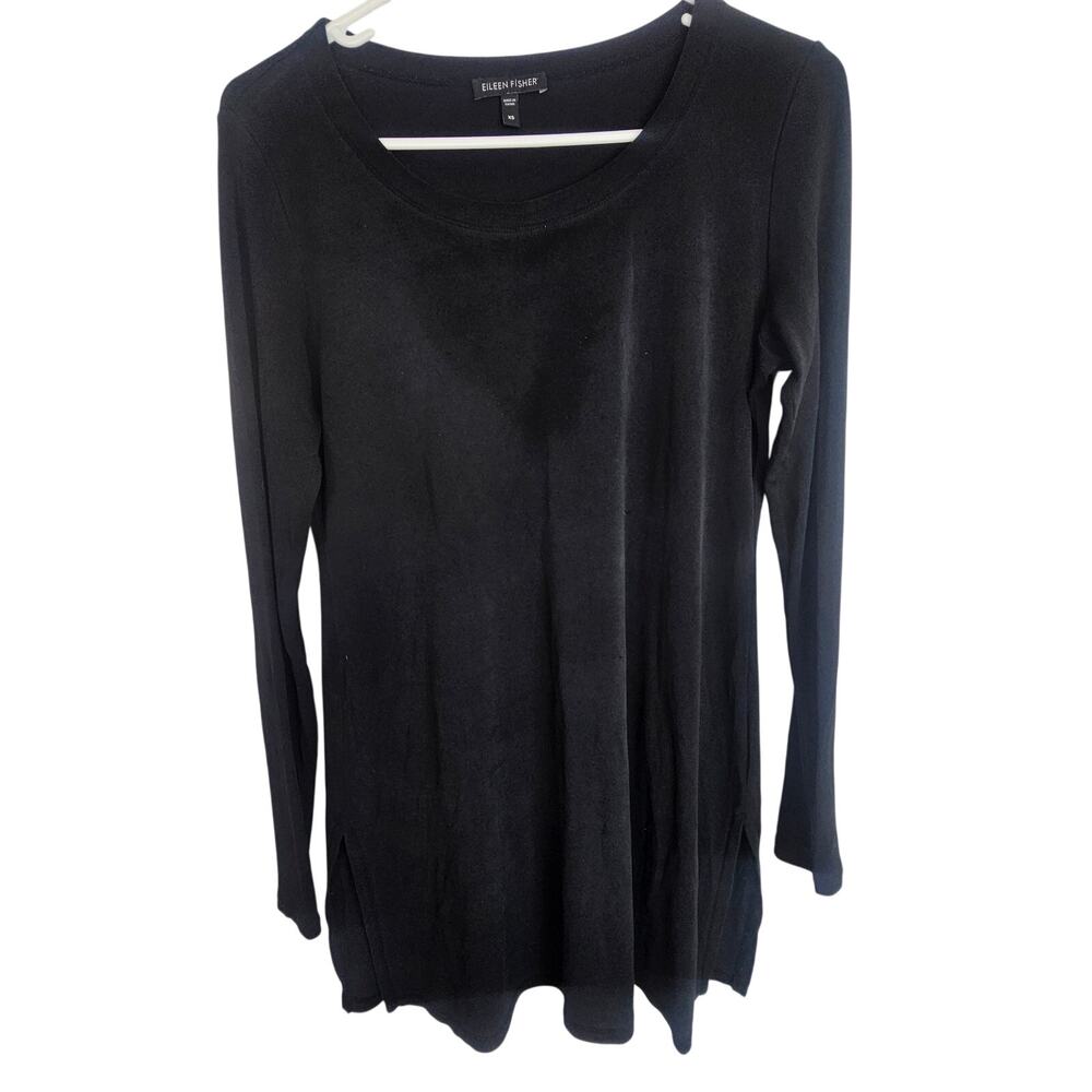 Eileen Fisher Women Silk Top XS Quiet Luxury Minimalist Sustainable Classic